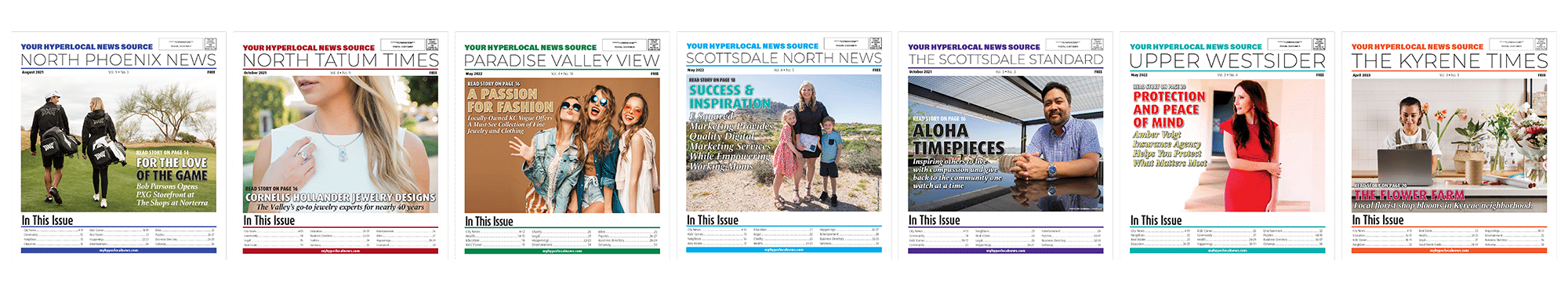 EG Website Header Background 2023 My Hyperlocal News Papers lined up