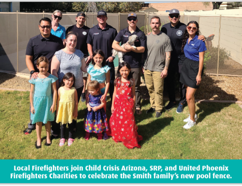 Nine West Valley Families Gifted Pool Fences from Child Crisis Arizona