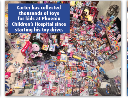 Small Hero, Big Heart Carter’s toy drive lights up Phoenix Children’s Hospital.